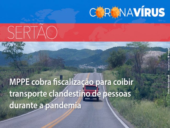 Petrolndia/Tacaratu e demais cidades do Serto: MPPE cobra fiscalizao para coibir transporte clandestino de pessoas durante a pandemia do Covid-19