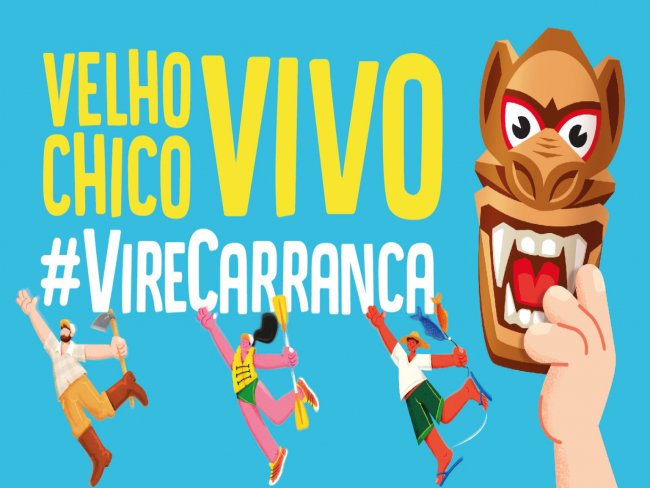 Este ano, a campanha ?Eu viro carranca para defender o Velho Chico? exalta a vida e a sade do rio So Francisco e de seu povo.