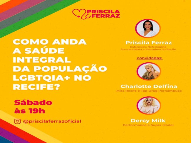 Convite da Pr-candidata a vereadoro no Recife PE Priscila Araujo Ferraz