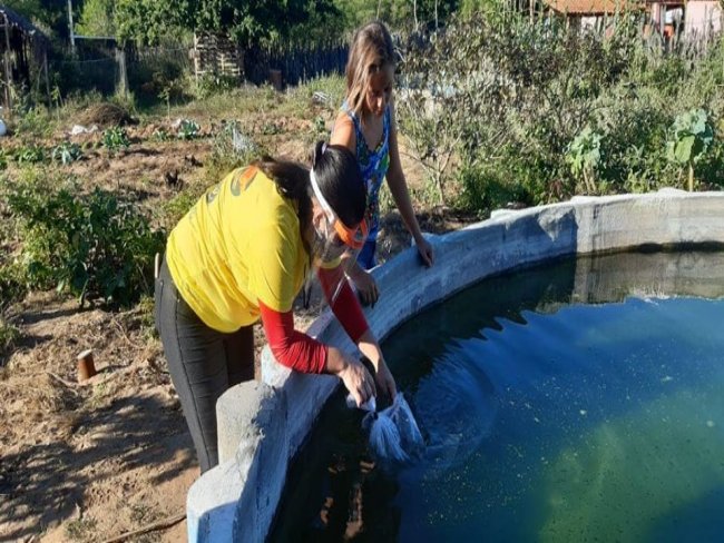 A ASSOCIAO PROVIDA  entrega alevinos nas comunidades de INAJ PE