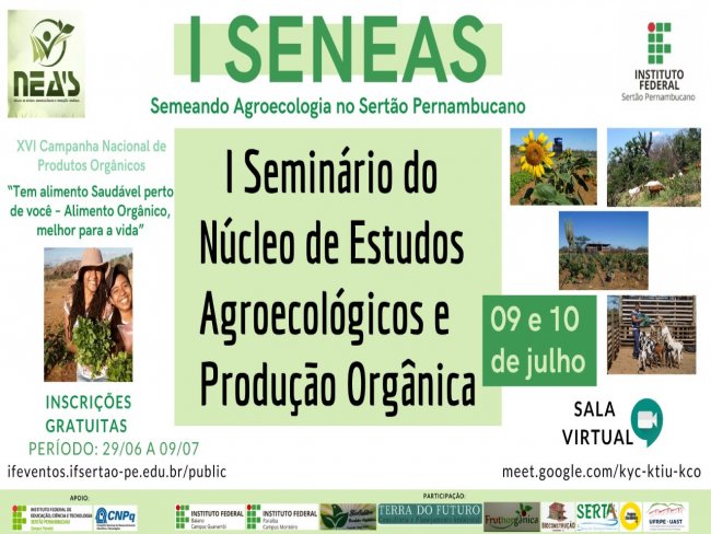 IF SERTO-PE Campus Floresta realiza Seminrio sobre Agroecologia e Produo Orgnica