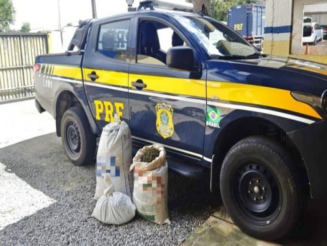 Quatro pessoas so detidas com 28 kg de maconha escondidos em porta-malas de carro, na BR-232