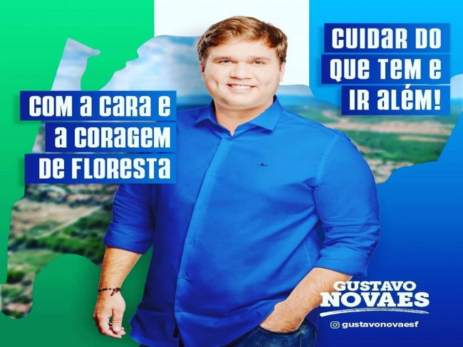 Mensagem de Gustavo Novaes Pr-candidato a prefeito de Floresta.