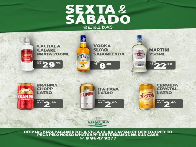 Ofertas todo os dias s no Mercadinho Cruz em Floresta-PE