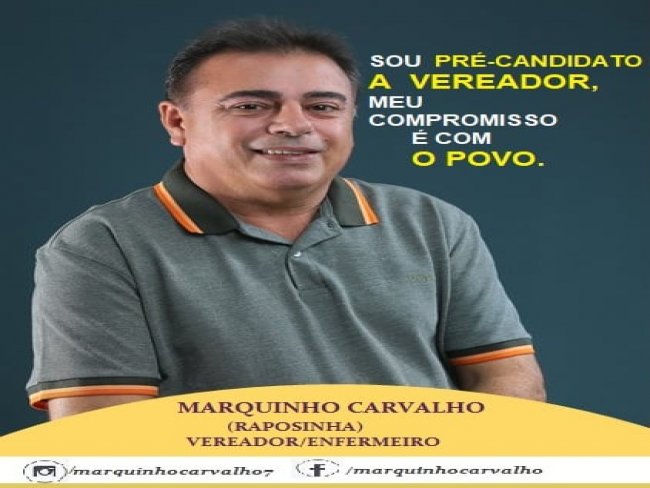 Siga nossas redes sociais!! Vereador Marquinho Carvalho (RAPOSINHA)