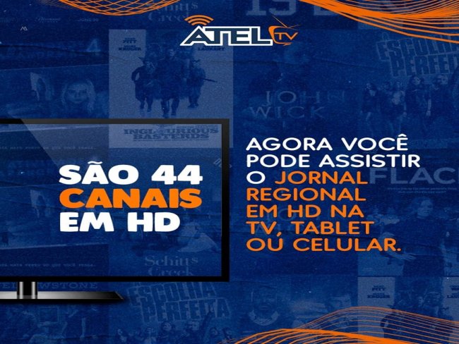 Com ATEL TV voc consegue assistir ao jornal da sua regio e a todos os canais de TV em HD! 