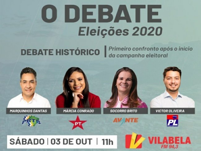 Rdio Vilabela faz debate com candidatos a prefeito em Serra Talhada