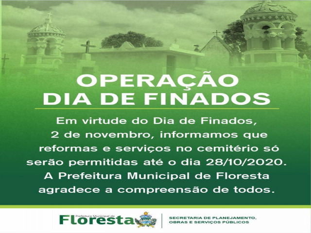 Nota da Prefeitura Municipal de Floresta-PE