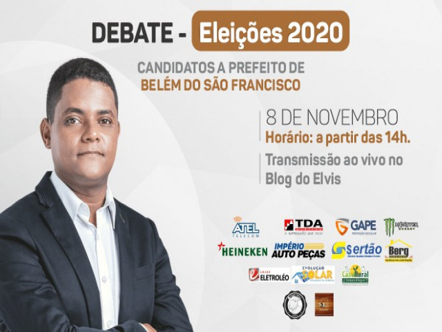 Blog do Elvis realizar Debate Poltico com candidatos a prefeito de Belm do So Francisco, PE