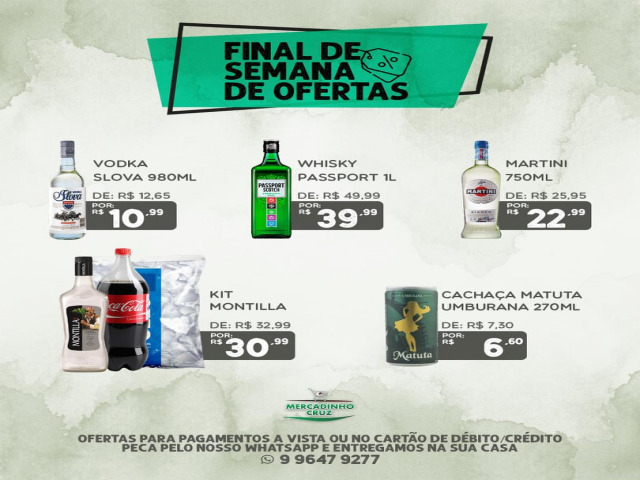 Ofertas todo os dias s no Mercadinho Cruz em Floresta-PE