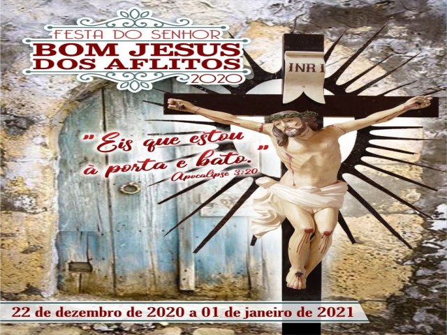 CONVITE da Parquia do Senhor Bom Jesus dos Aflitos para o novenrio 2020
