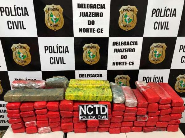Baiano  preso pela Polcia Civil com quase 40 kg de drogas em Juazeiro do Norte