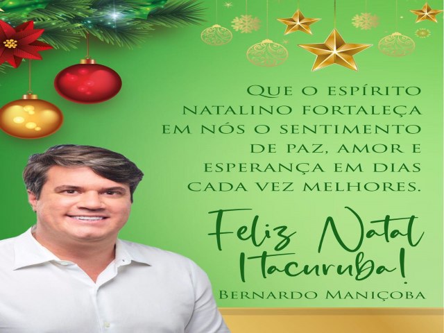 Mensagem do Prefeito de Itacuruba Bernardo Manioba 
