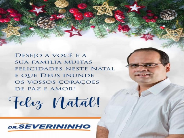 Mensagem do vereador Dr Severino Ferraz Carvalho