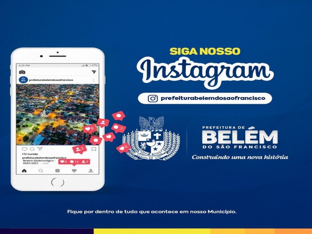 Prefeitura de Belém do São Francisco lana perfil oficial no Instagram 