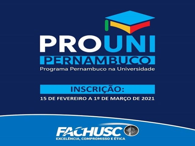 Programa Pernambuco na Universidade oferece bolsas de estudos na Fachusc e outras instituies de ensino superior