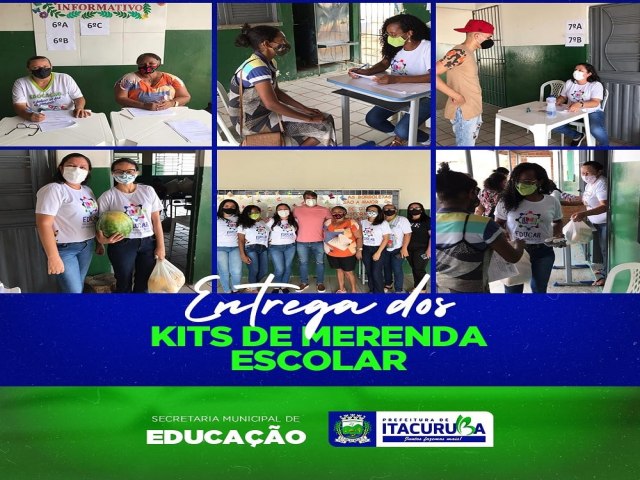 A Prefeitura de Itacuruba, atravs da Secretaria Municipal de Educao, realizou, nesta tera-feira (20), a entrega de mais um Kit Alimentao Escolar. 