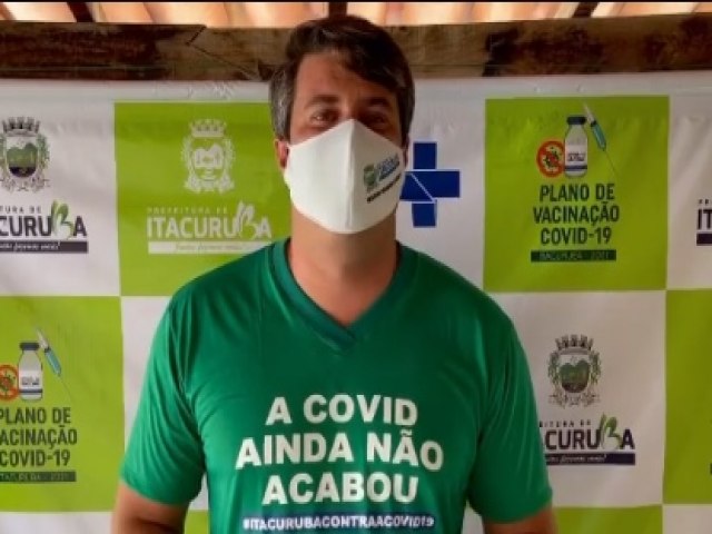 Prefeito de Itacuruba, Bernardo Manioba, testa positivo para a Covid-19 nesta tera