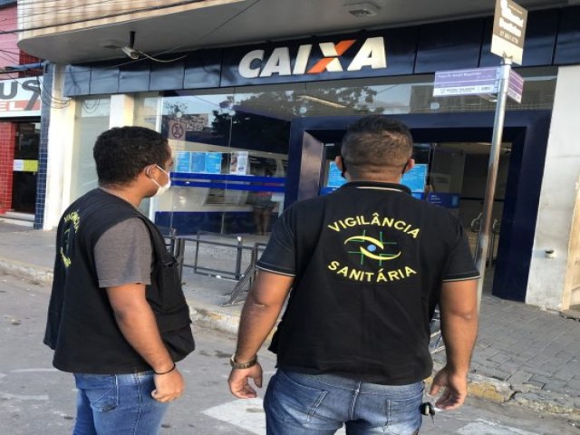 Vigilncia Sanitria interdita agncia da Caixa Econmica de Serra Talhada
