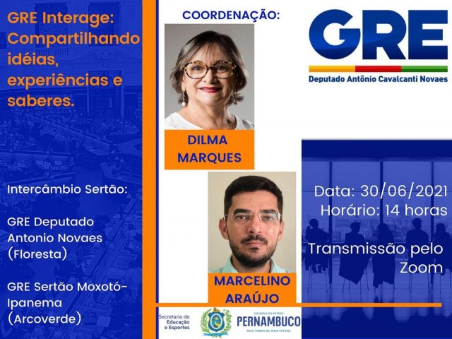 E vamos para mais um GRE Interage: compartilhando ideias, experincias e saberes.