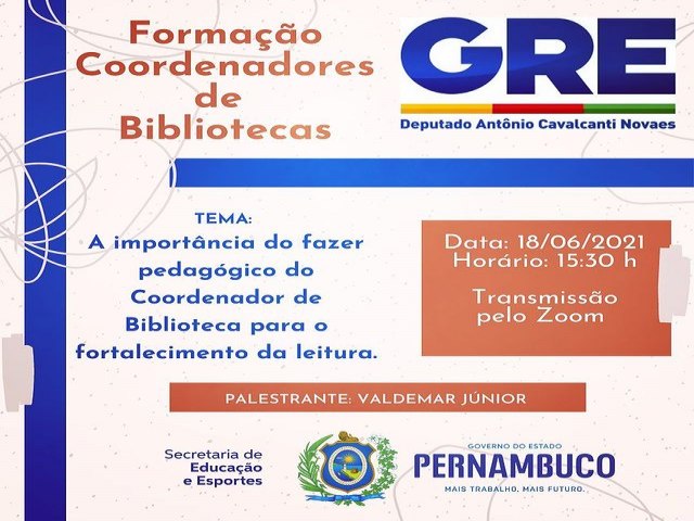 A GRE Floresta realizou Formao para Coordenadores de Biblioteca.