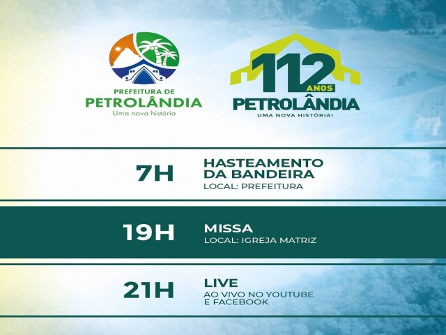 Programao | Petrolndia 112 Anos.