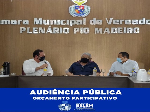 A Prefeitura Municipal de Belm do So Francisco promoveu, atravs de suas redes sociais, audincia pblica.