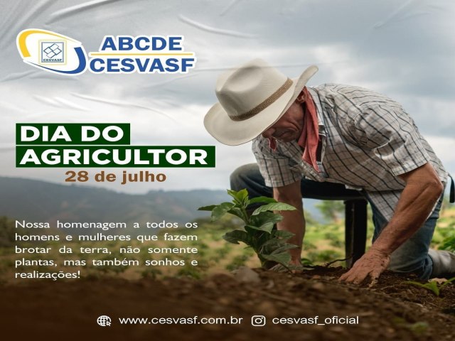 Mensagem da Cesvasf ao Dia do Agricultor