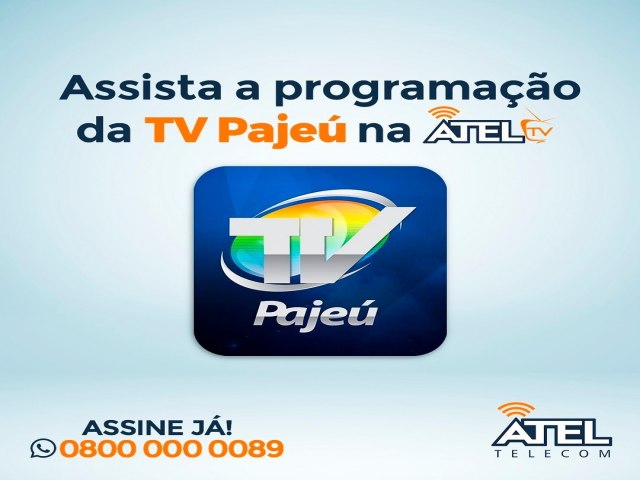 Os melhores canais regionais estão na Atel TV  Assine já!