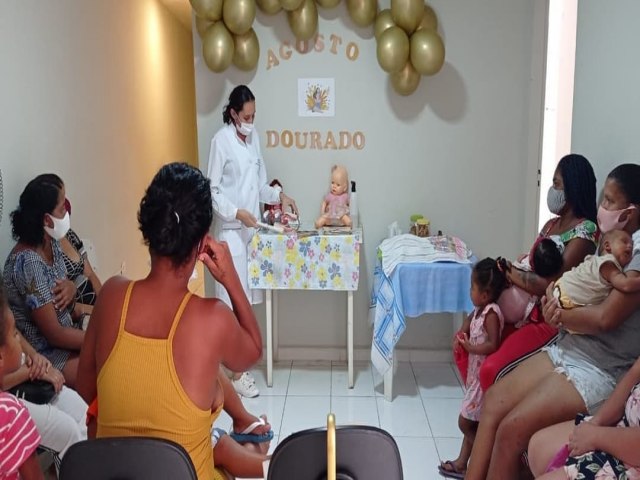 Prefeitura de Floresta Encerra o Agosto Dourado com muitas atividades educativas realizadas nas Unidades de Sade do municpio,