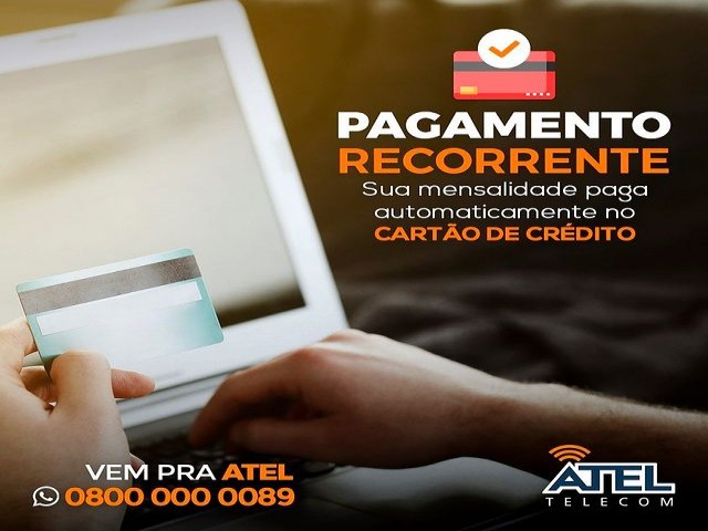 Programe o pagamento automtico das suas mensalidades no carto de crdito.