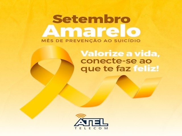 Setembro Amarelo é o mês dedicado à prevenção do suicídio. 