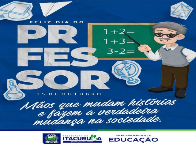 As comemoraes no param, e hoje foi dia de ir pessoalmente em cada escola, olhar nos olhos de cada professor para agradecer e reconhecer a importncia do trabalho de cada um deles.