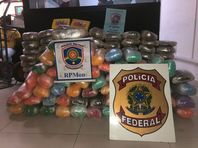 Florestano é preso com 130 Kg de maconha e 2 Kg de cocaína em Caruaru, PE
