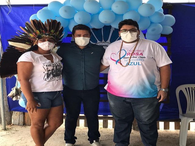 No último fim de semana, a Equipe de Saúde da Unidade Básica de Saúde Indígena (UBSI), em parceria com a prefeitura Municipal e através da Secretaria de Saúde, realizou uma ação em alusão ao Novembro Azul, na Aldeia Serrote dos Campos, povo Pankará.