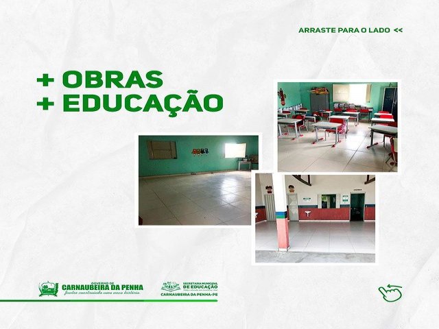 O prefeito, ELIZINHO SOARES, e o secretário de educação, BRENO LOPES, estão fechando esse ano letivo de 2021, com quase 90% dos estabelecimentos de ensino reformados ou em processo de requalificação. 
