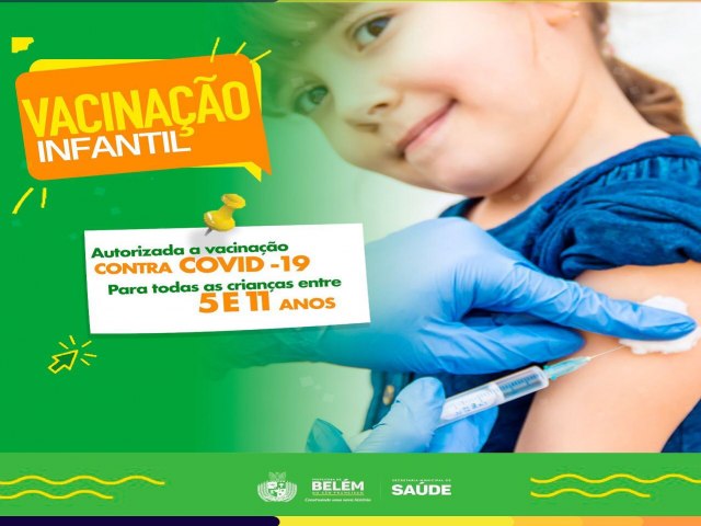 A partir de hoje (26) iniciaremos a vacinação contra a COVID-19 para crianças de 5 a 11 de idade sem comorbidades 