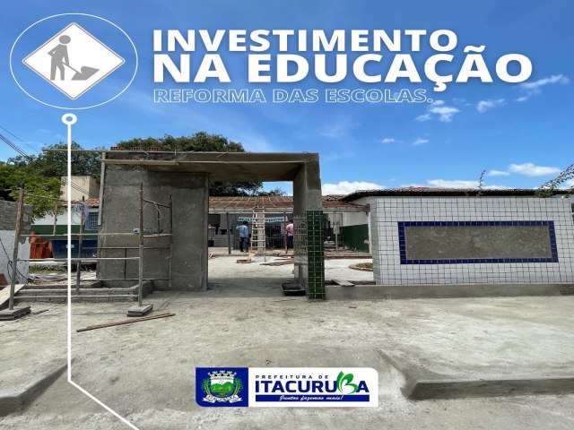 Itacuruba-PE A Escola Cícero Freire da Silva vem recebendo reformas e cuidados em toda sua estrutura física