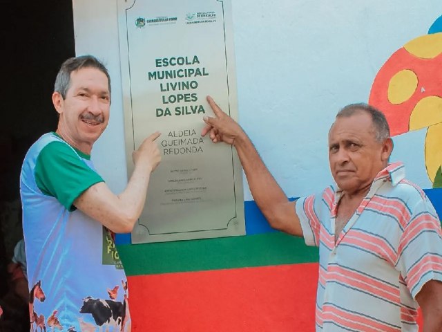 A Escola Municipal Livino Lopes da Silva, localizada na Aldeia Queimada Redonda, passou por uma reforma completa.
