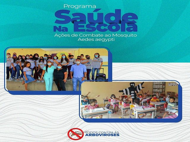 Açoes do Programa Saúde na Escola (PSE) fortalecem as medidas de prevenção e combate às Arboviroses.