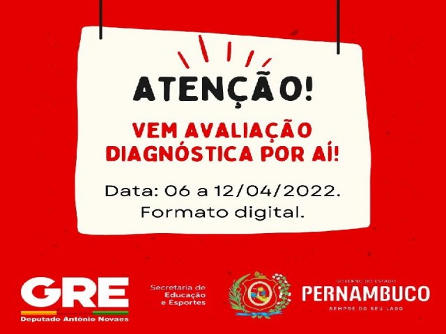 NOTA da GRE Floresta/PE Gerência Regional de Educação Dep. Antônio Novaes 