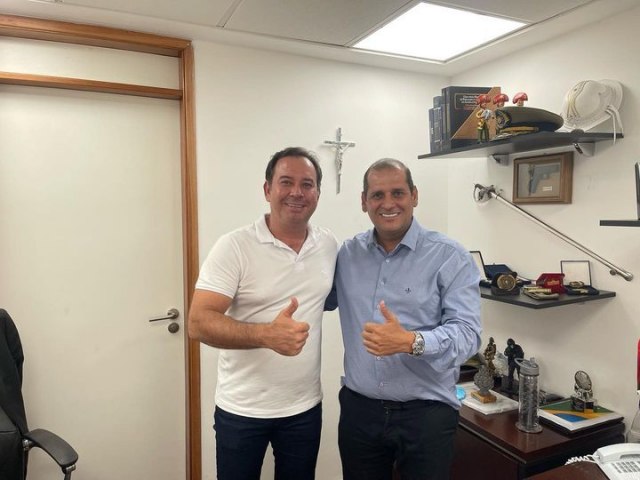O prefeito de Belém do São Francisco, Gustavo Caribé (MDB), tem reunião com o deputado estadual Fabrizio Ferraz