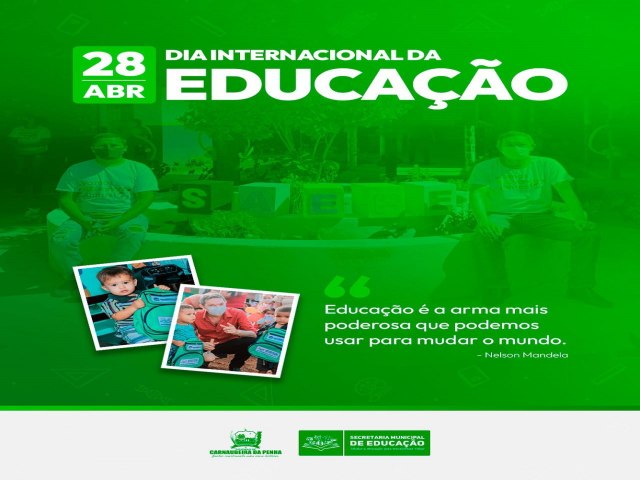 O Dia da Educao  comemorado anualmente em 28 de abril.