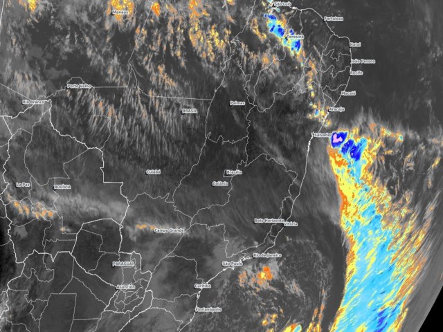 Semarh emite Aviso Meteorológico para ocorrência de chuvas durante todo fim de semana em Alagoas