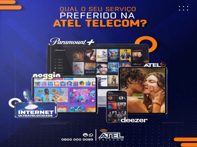 Atel Telecom é muito mais do que Internet! É entretenimento completo, para todos os gostos!