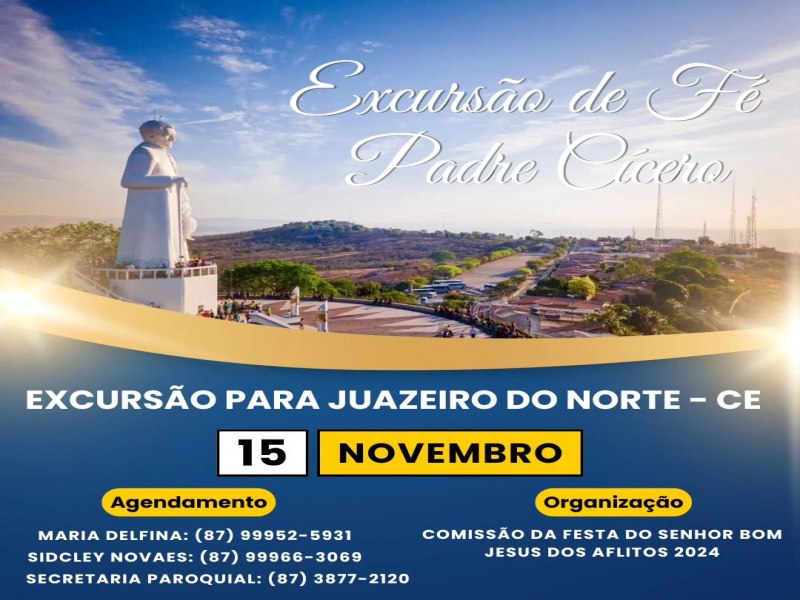 Excurso de Floresta-PE para Juazeiro do Norte-CE