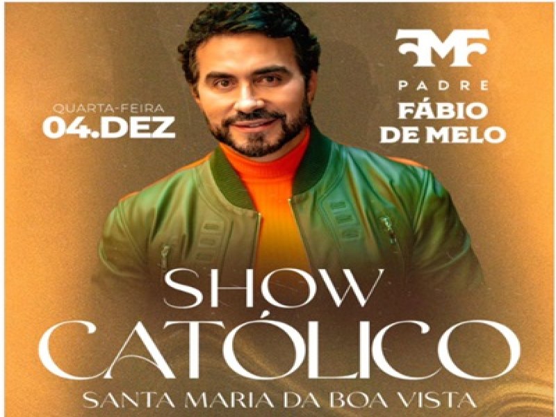 Padre Fbio de Melo far Show Catlico em Santa Maria da Boa Vista em dezembro