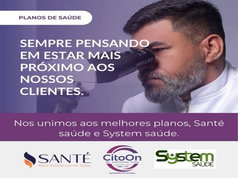 Sempre pensando em melhor atender e estar mais prximo aos nossos clientes,  que o Cito On Laboratrio de Citologia(@cito.on ) est credenciado nos melhores planos de assistncia  sade 