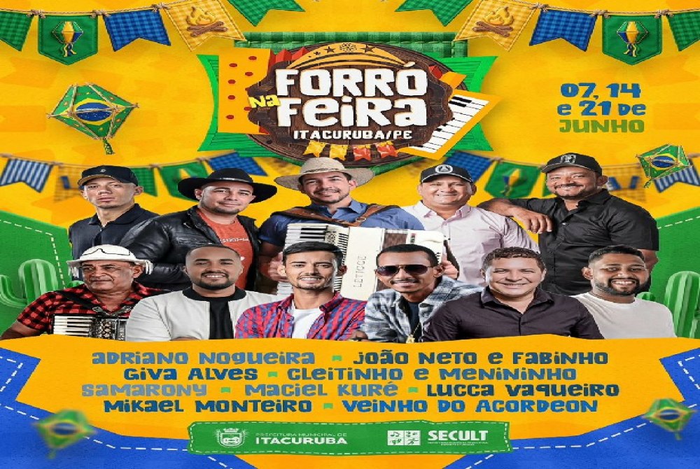 Prepare o chap�u, re�na a fam�lia e venha viver a alegria do nosso tradicional Forr� na Feira de Itacuruba! 