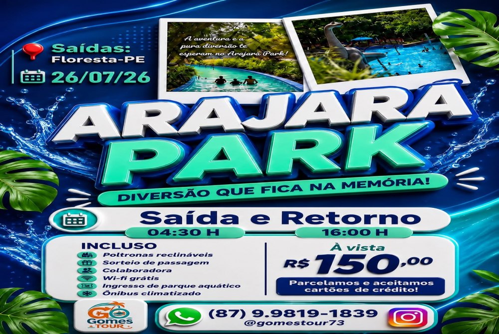 Prepare-se para viver um domingo inesquec�vel com muita divers�o, lazer e aventura para toda a fam�lia!
